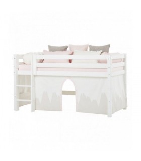 Cortinas Winter Wonderland para cama semi alta o litera 90x200 cm