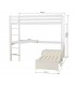 medidas de cama alta basic  de madera y espacio interior 143 cm